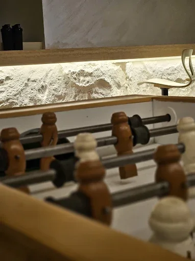 Foosball table in the lounge